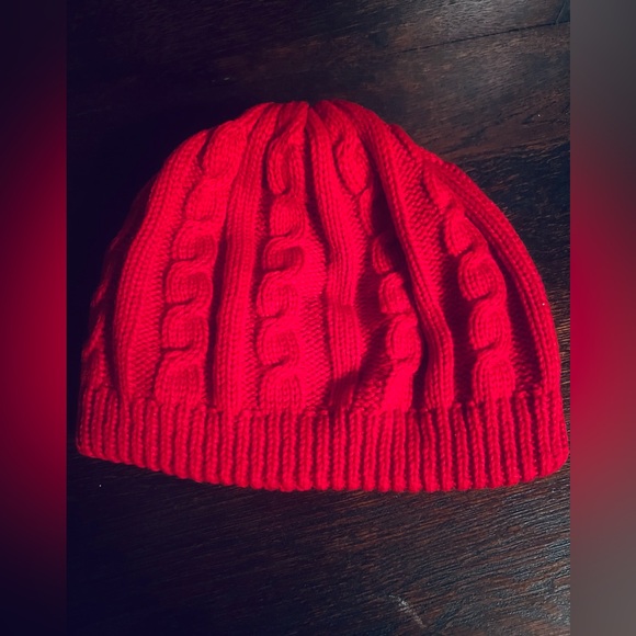 Aris Cherry Red(not red/orange)Knit Hat - Picture 6 of 8